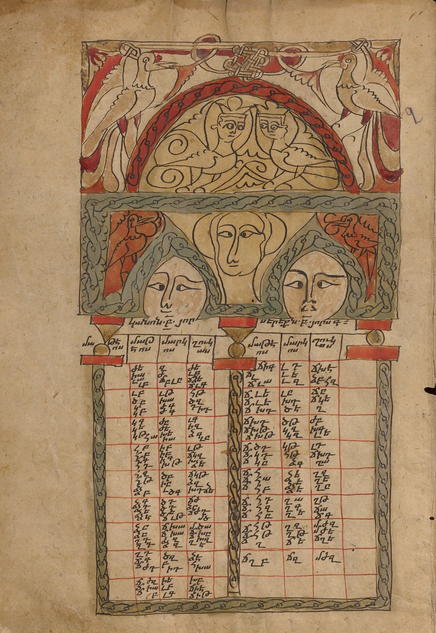 Canon Table Page by Unknown artist