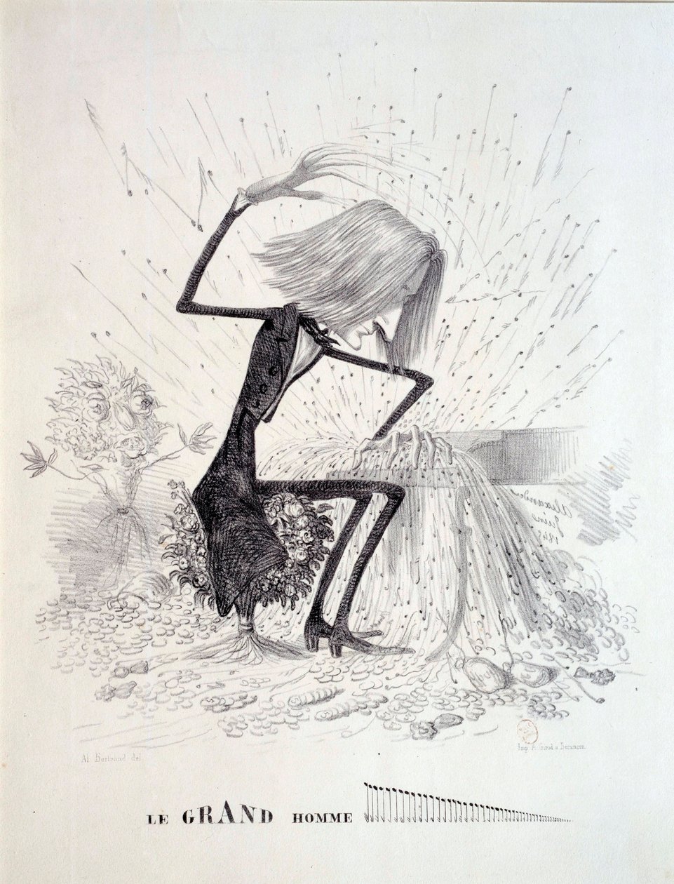 Cartoon Depicting the Composer Franz Liszt by Unknown artist