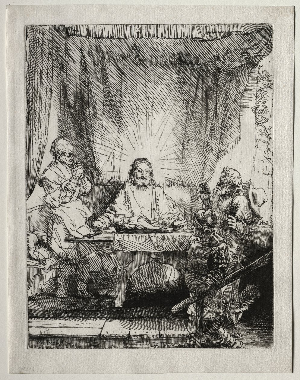 Christ at Emmaus: The Larger Plate by Unknown artist