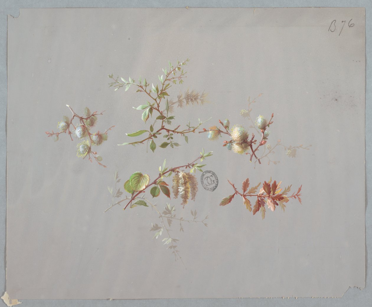 Design for Wallpaper and Textiles: Flowers by Unknown artist