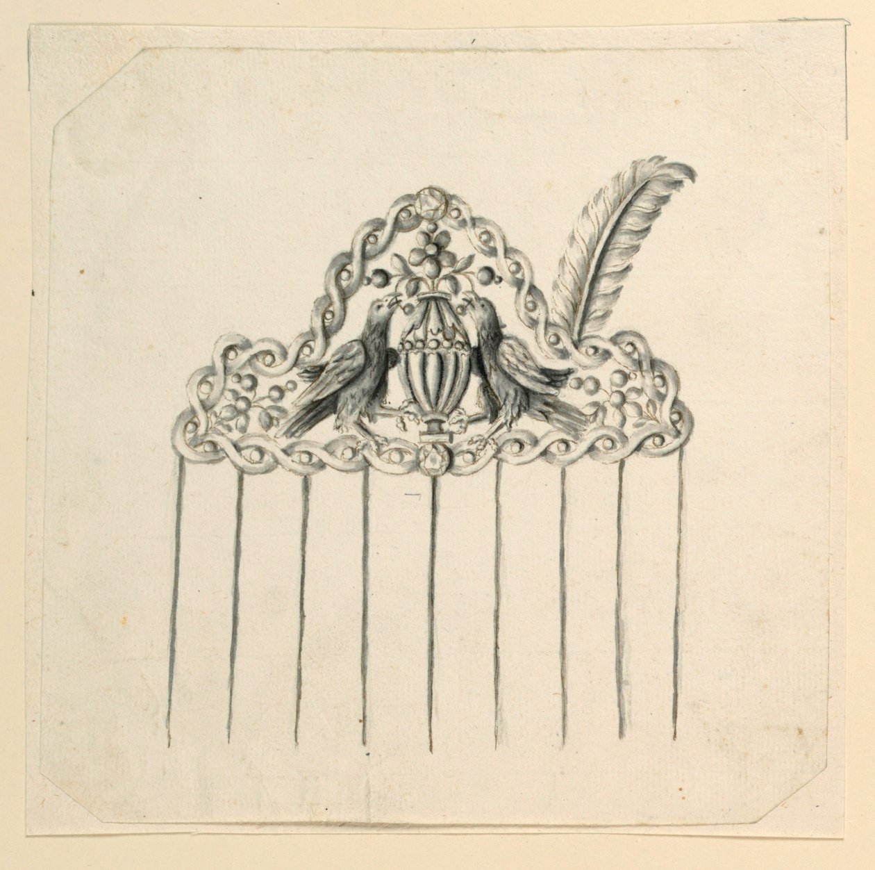 Design for a Comb by Unknown artist
