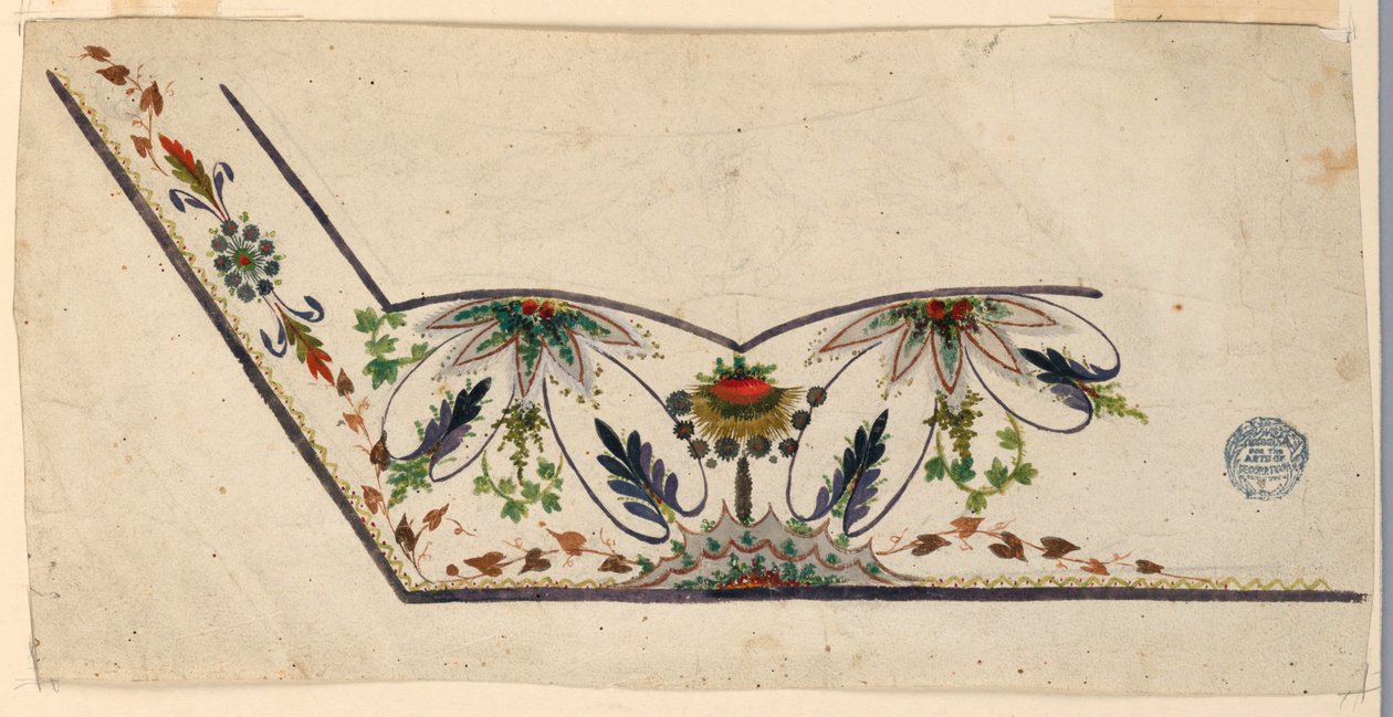 Design for a Waistcoat by Unknown artist