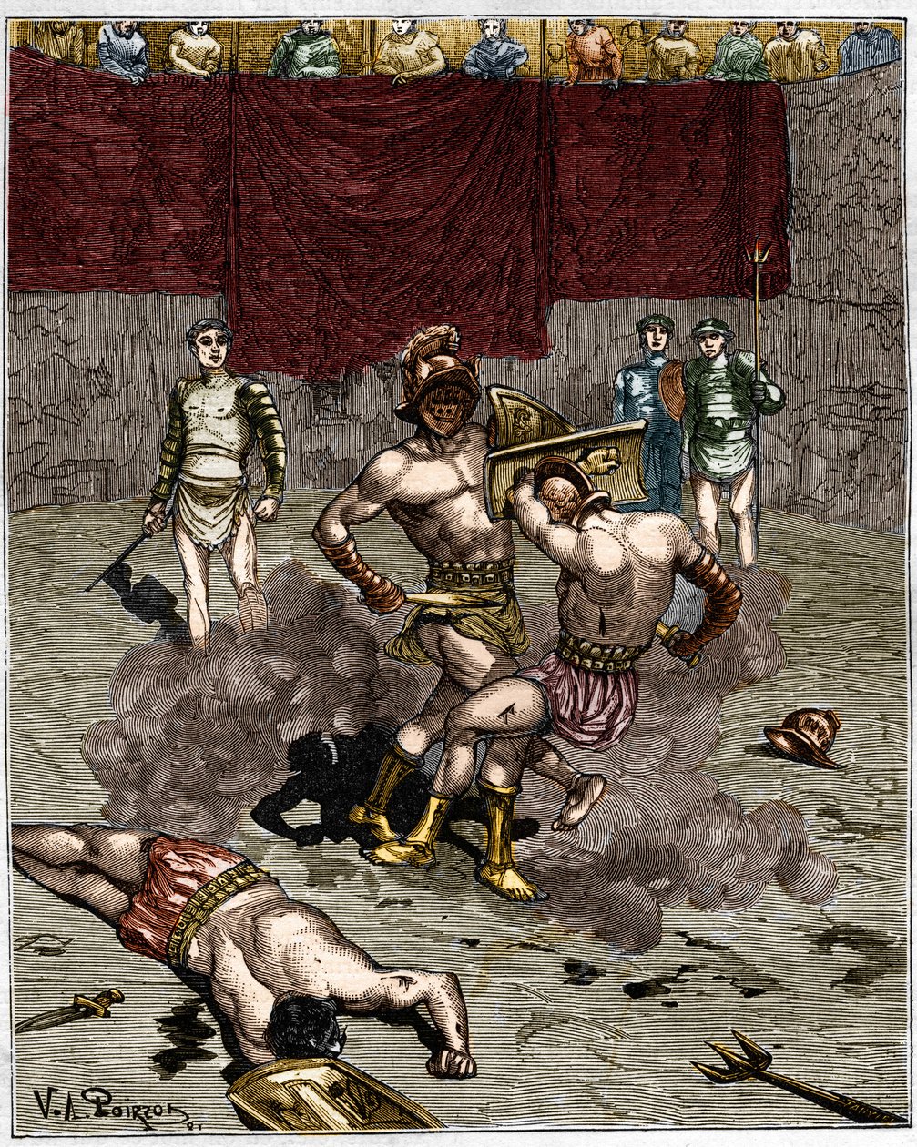 Gladiator Fight by Unknown artist