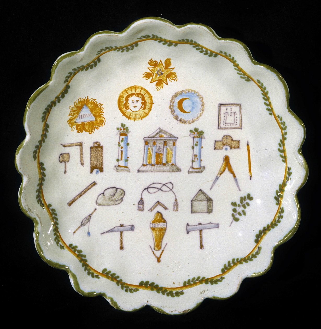 Masonic Decor Plate by Unknown artist
