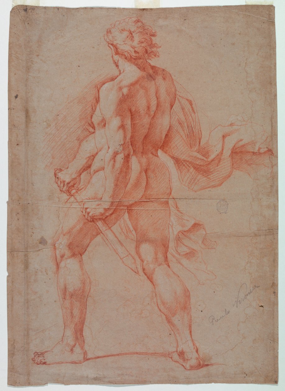 Naked Warrior, Seen from Behind by Unknown artist