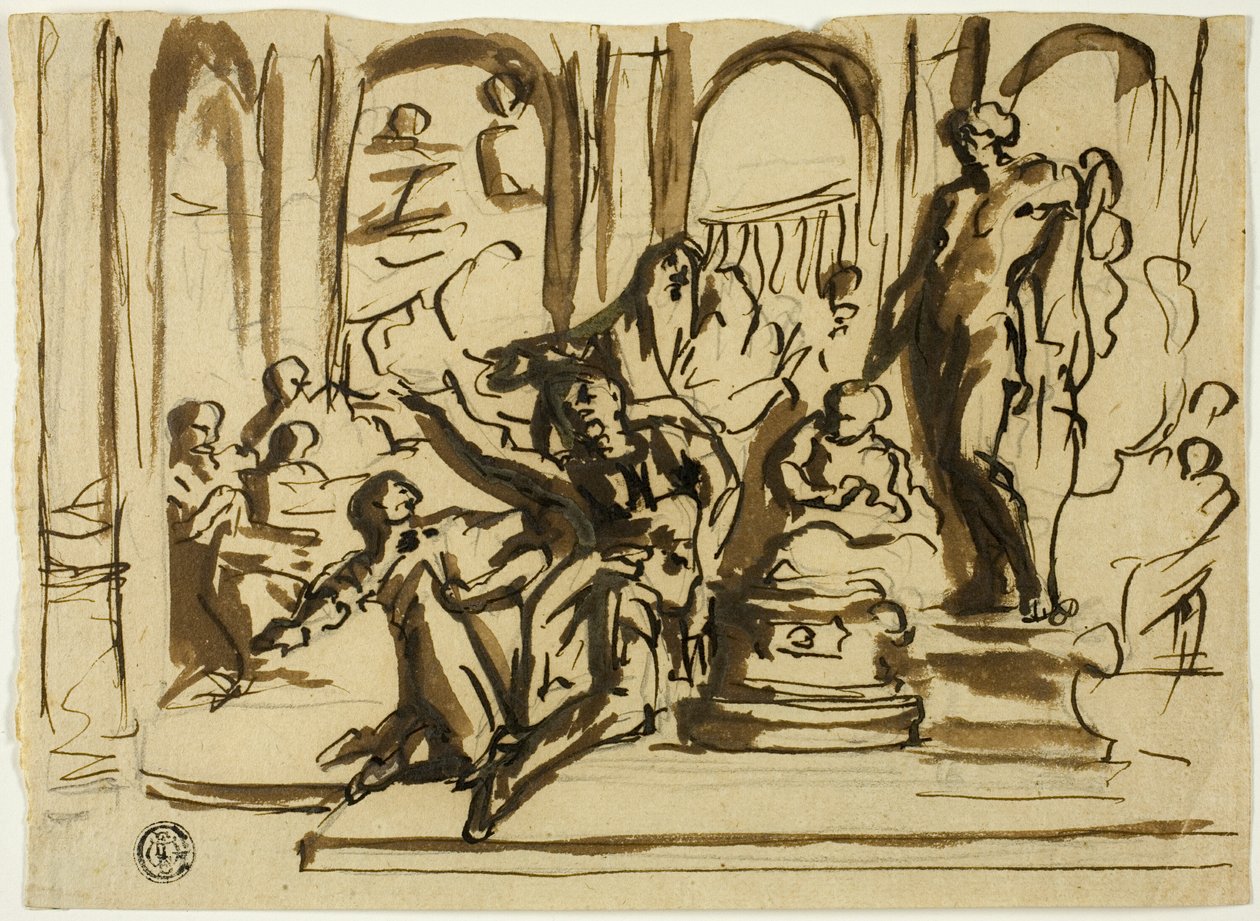 Sacrificial Scene by Unknown artist