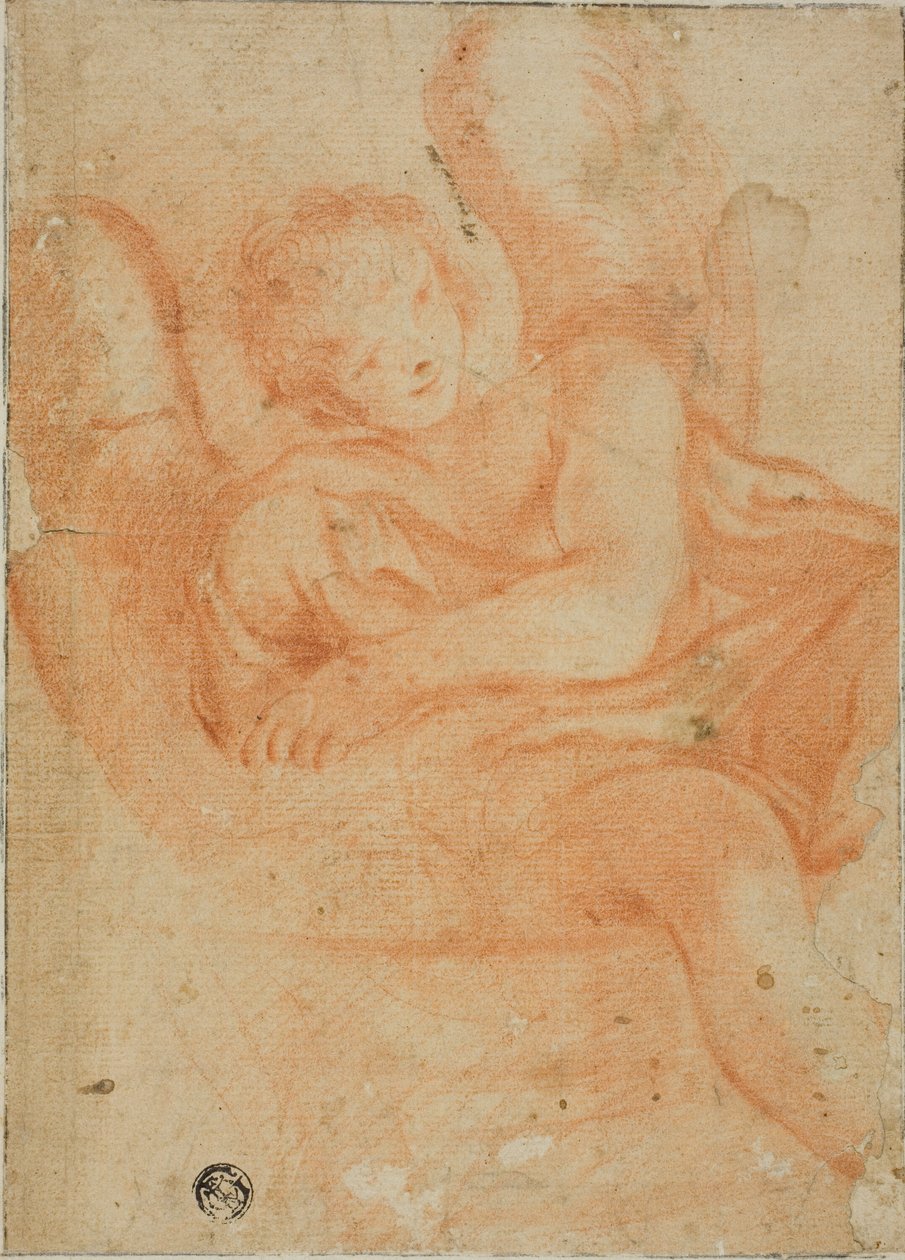 Seated Angel by Unknown artist