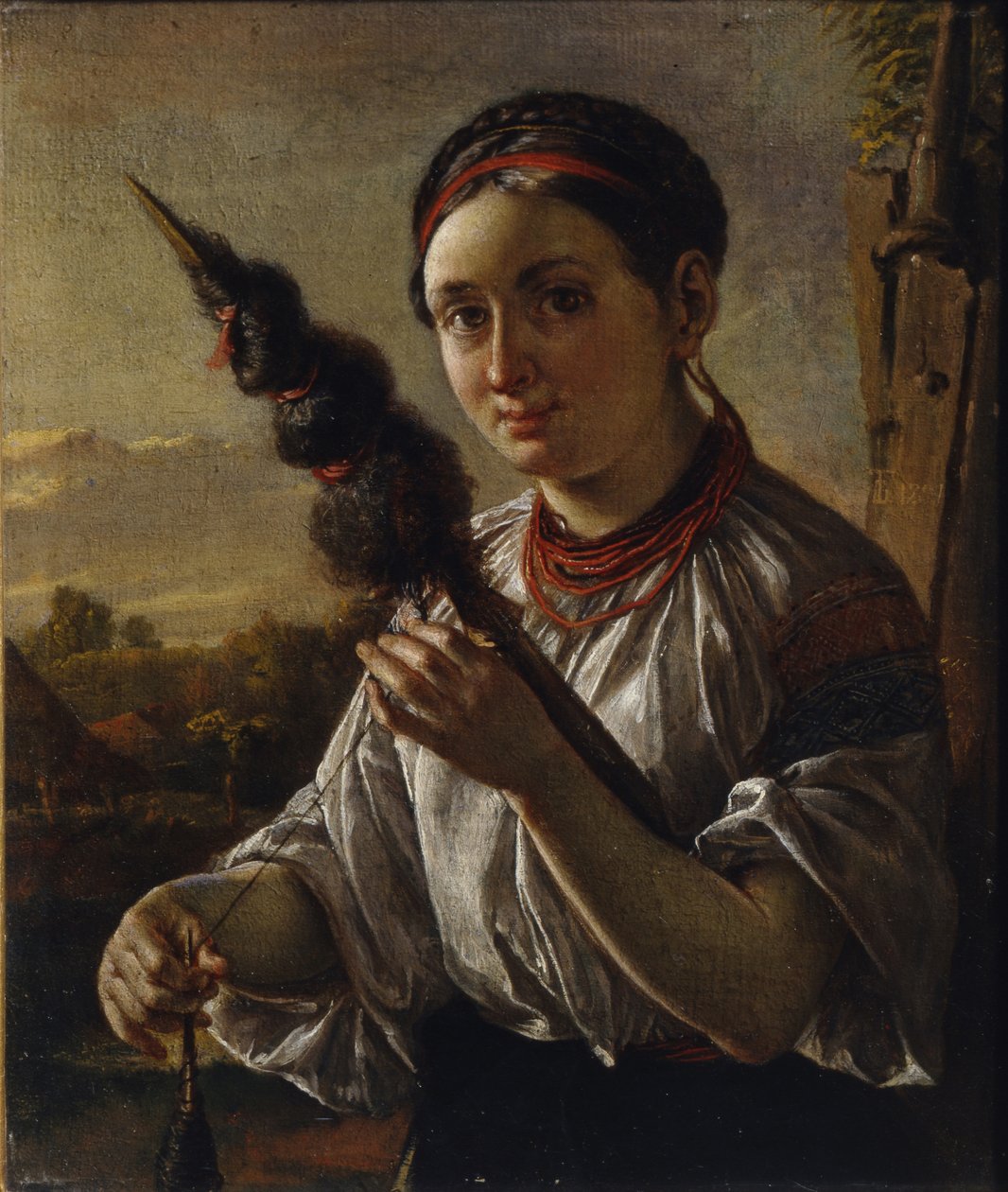 Spinner by Vasili Andreevich Tropinin