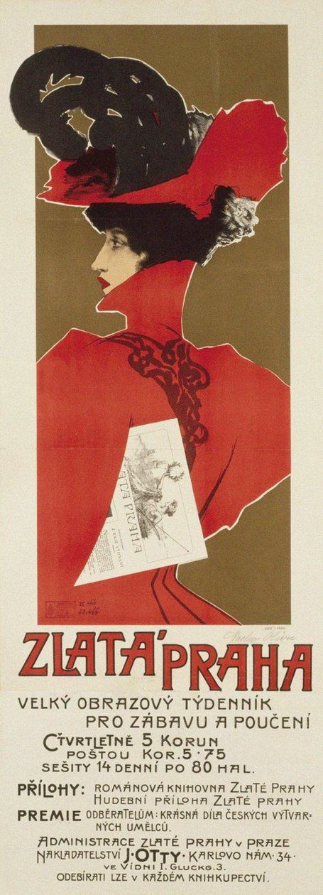 Zlata Praha, 1898 by Václav Oliva