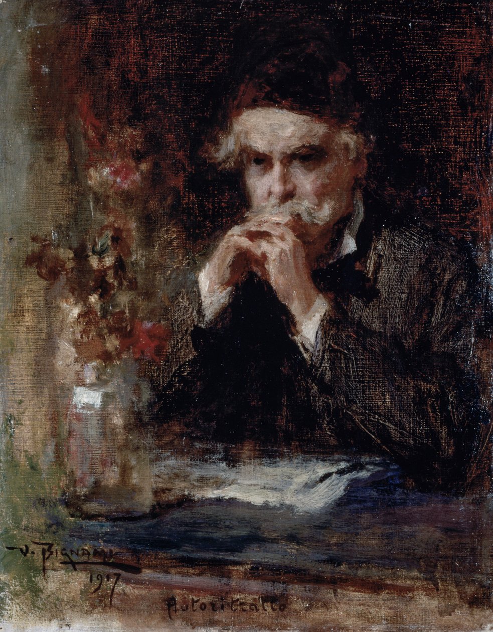 Self-portrait by Vespasiano Bignami