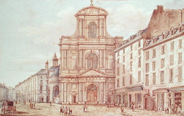 View of the Portal of the Church of Saint-Gervais, Paris by Victor Jean Nicolle