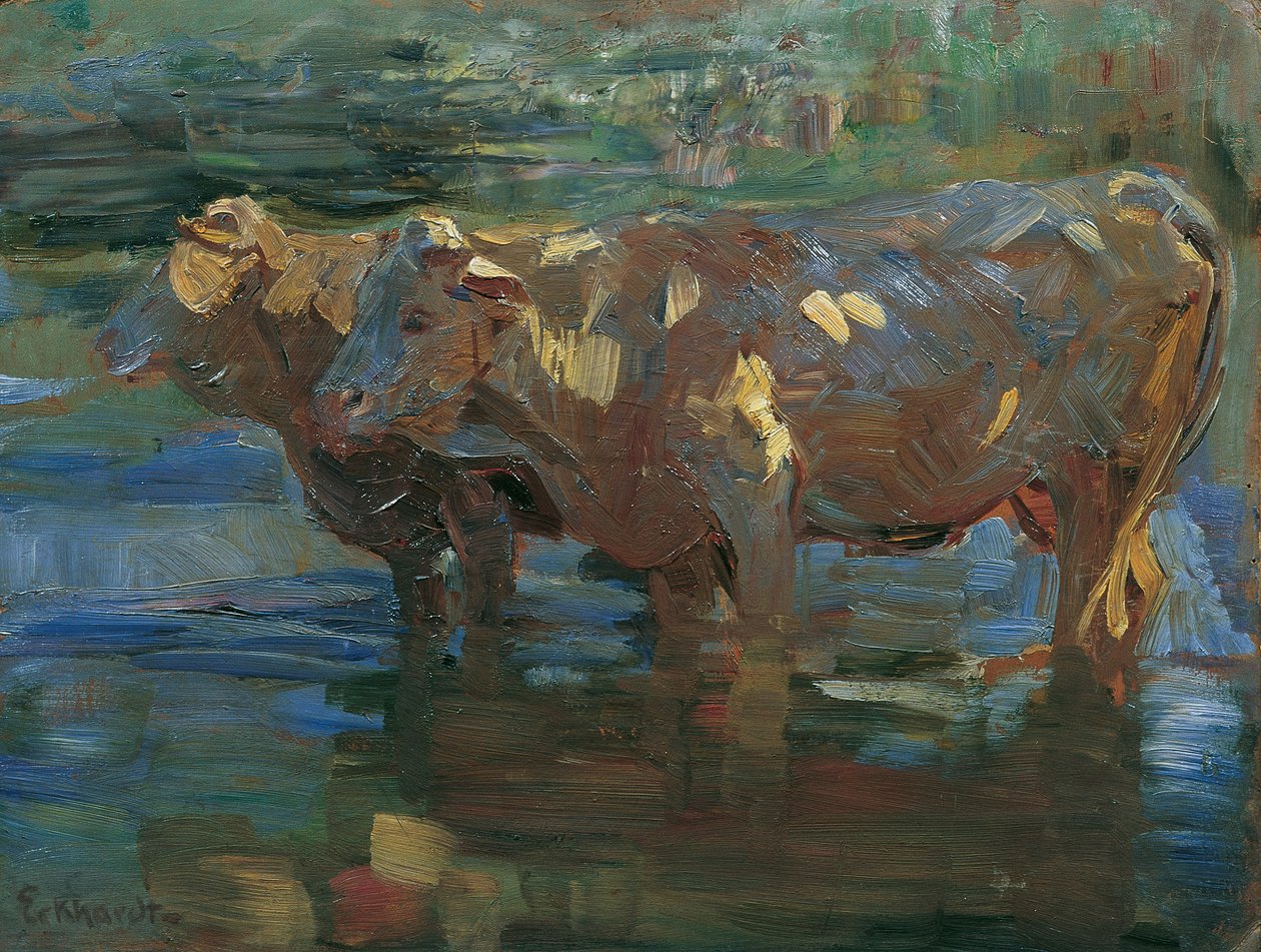 Cows at the Watering Place by Victor Eckhardt von Eckhardsburg