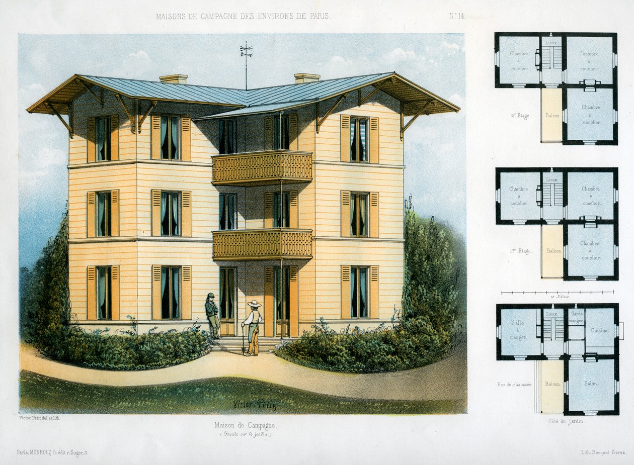 Country House, c1860 by Victor Petit