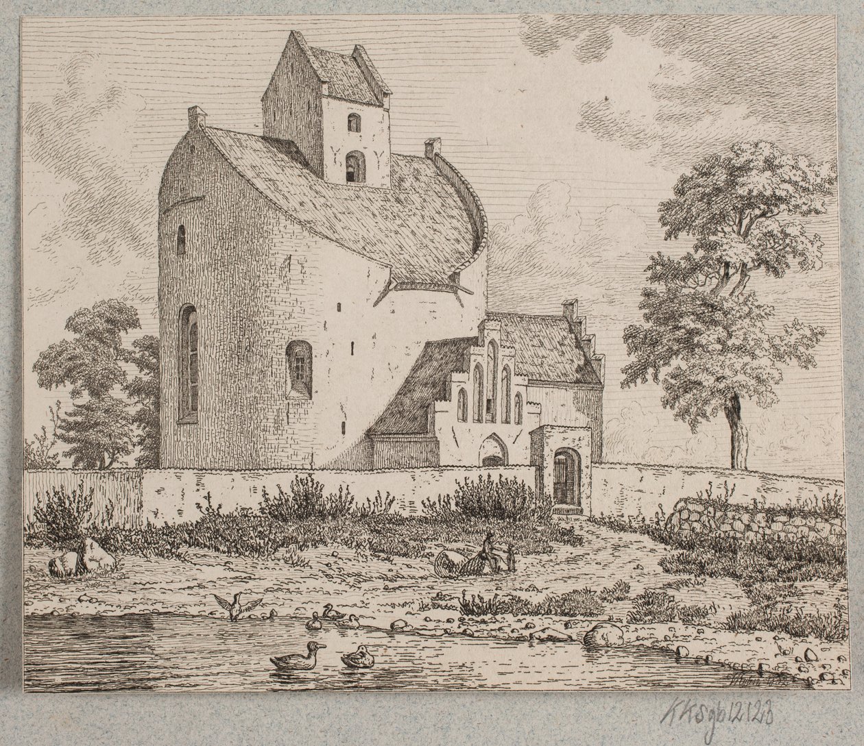 Bjernede Church by Vilhelm Kyhn