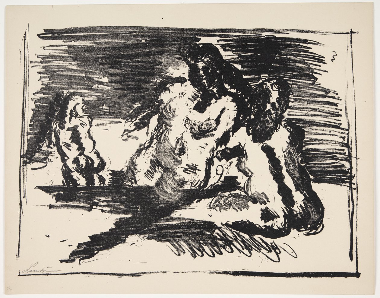 Page from "Klingens Kunstnermappe Nr. 2" by Vilhelm Lundstrøm