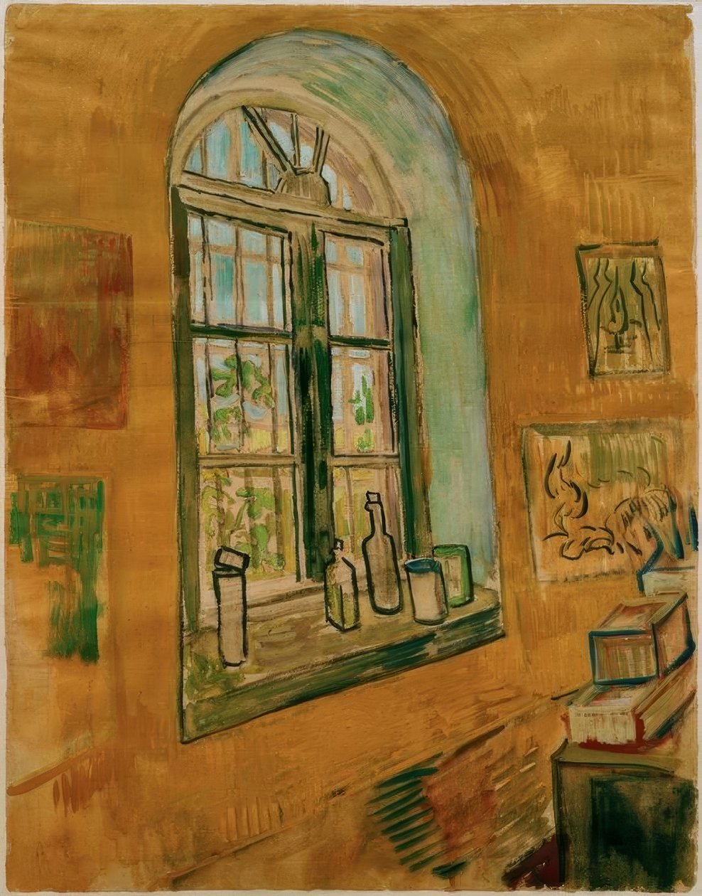 Studio Window by Vincent van Gogh