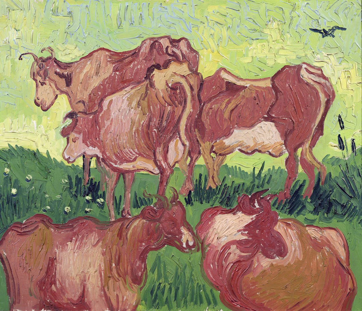 Cows, 1890 by Vincent van Gogh