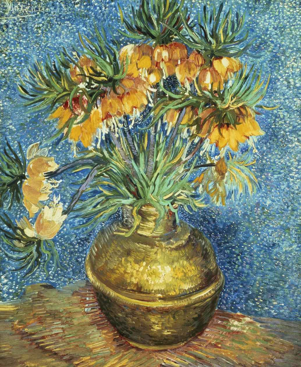 Crown Imperial Fritillaries in a Copper Vase by Vincent van Gogh