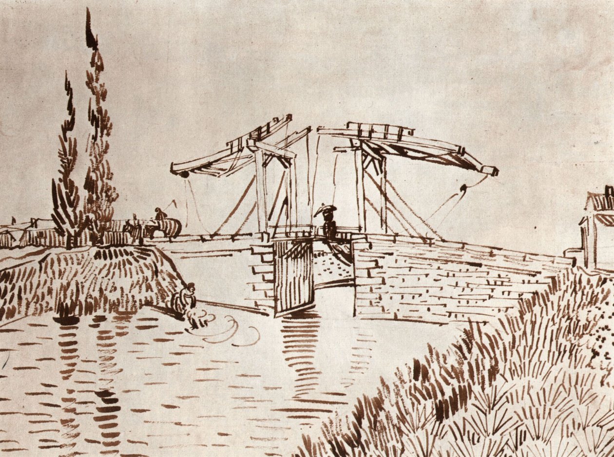 The Langlois Bridge at Arles (The Drawbridge) by Vincent van Gogh
