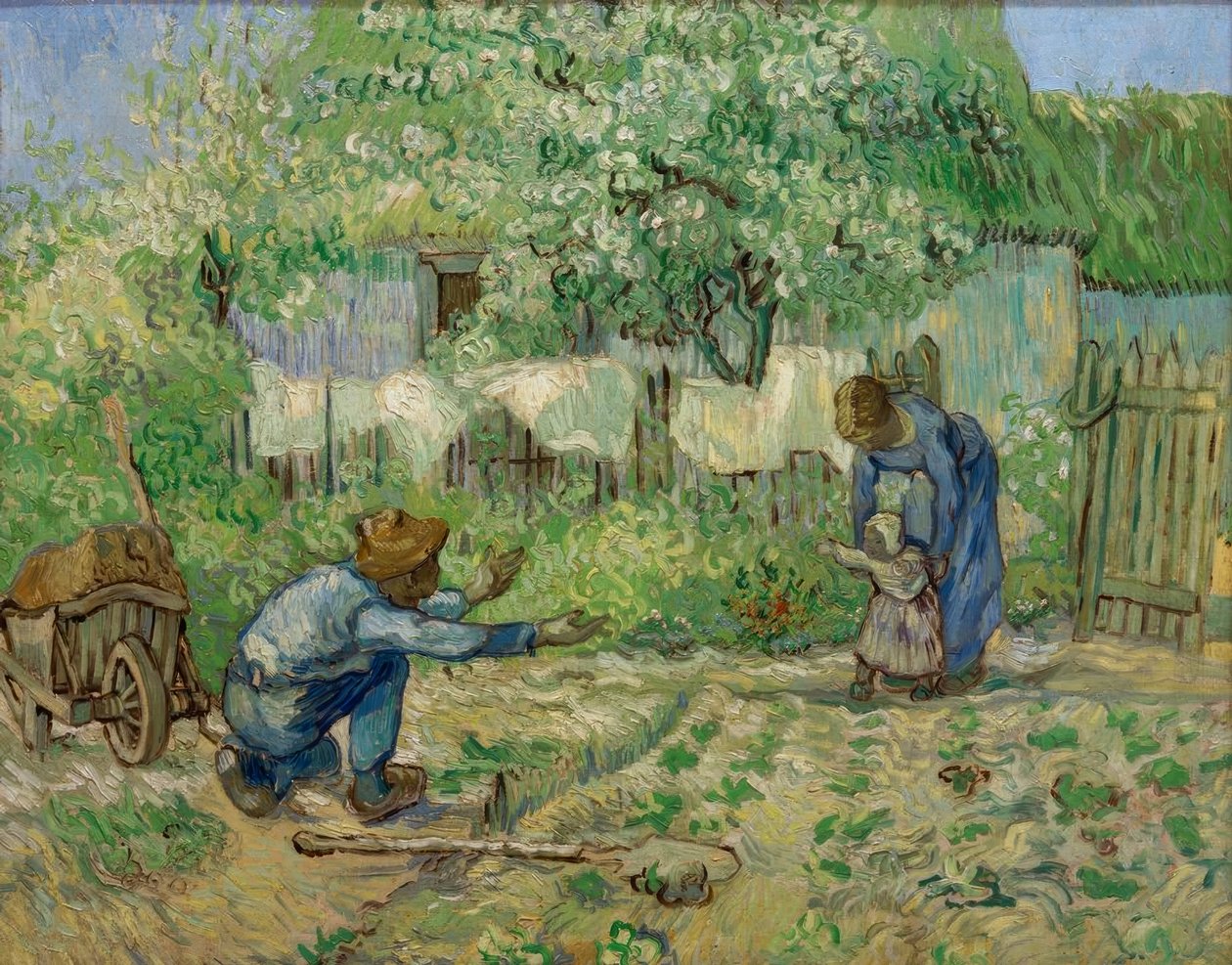 First Steps by Vincent van Gogh