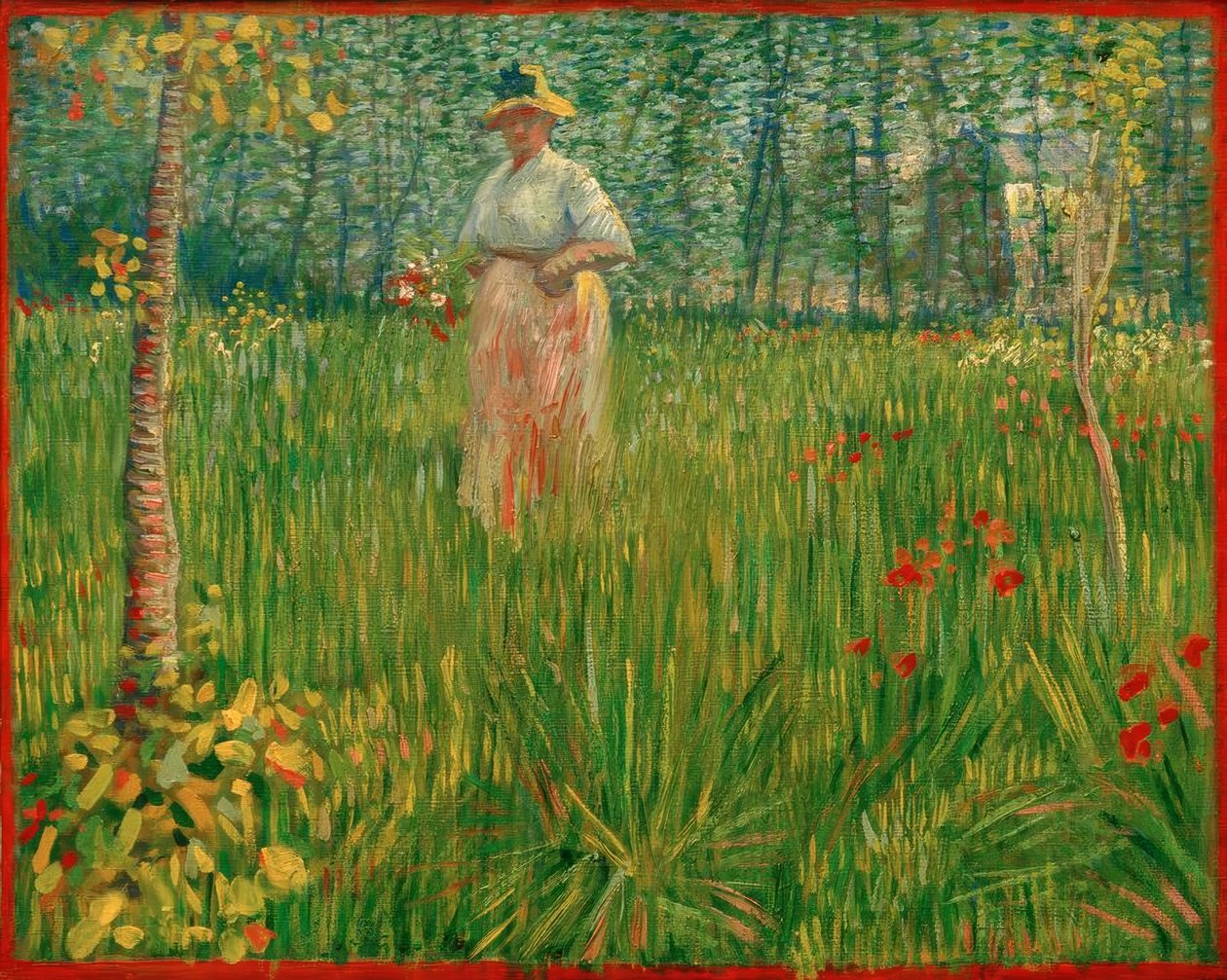 Woman in a Garden by Vincent van Gogh