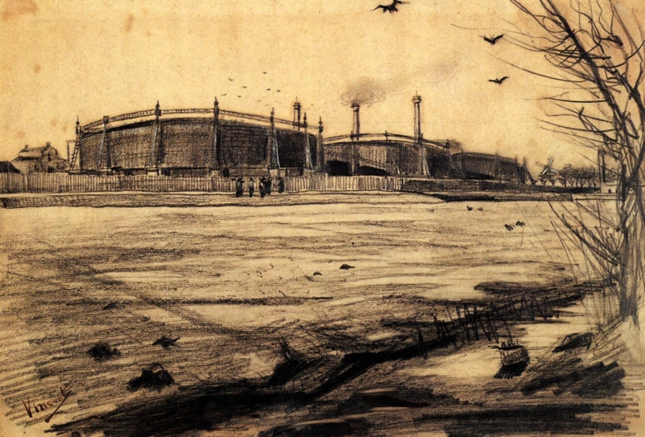 Gasworks (F924) by Vincent van Gogh