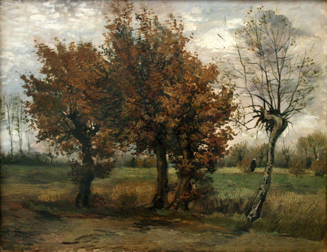 Autumn Landscape with Four Trees by Vincent van Gogh