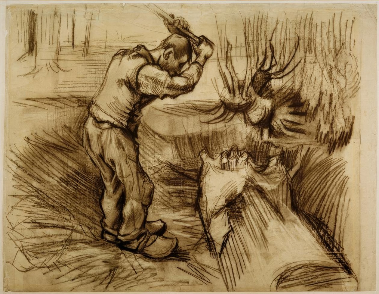 Lumberjack by Vincent van Gogh