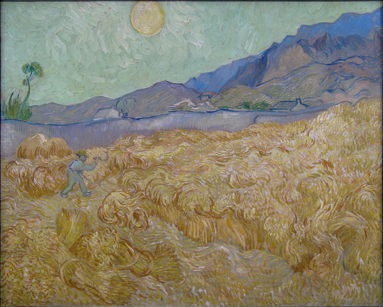 Wheatfield with Reaper by Vincent van Gogh