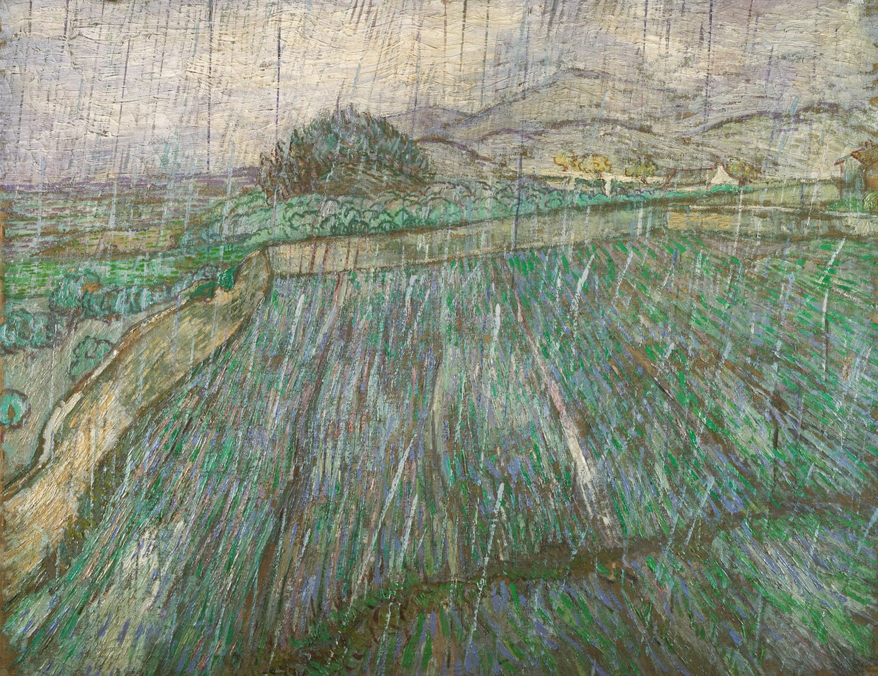 Rain by Vincent van Gogh