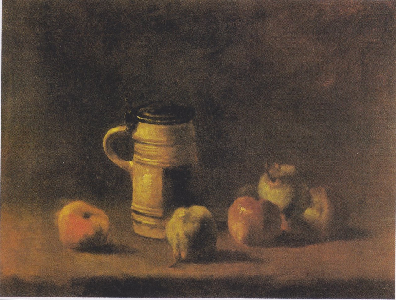 Still Life with Beer Mug and Fruits by Vincent van Gogh