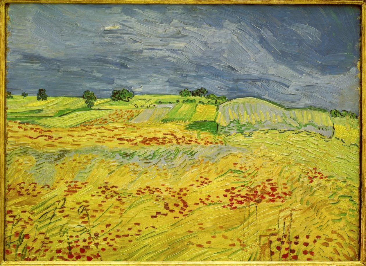Wheat Field with Stormy Sky by Vincent van Gogh