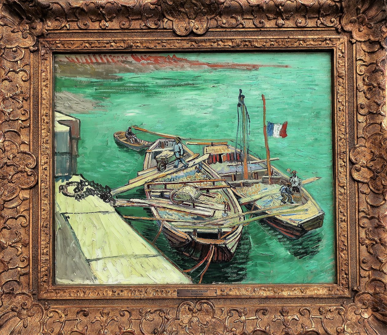 Rhone Boats by Vincent van Gogh