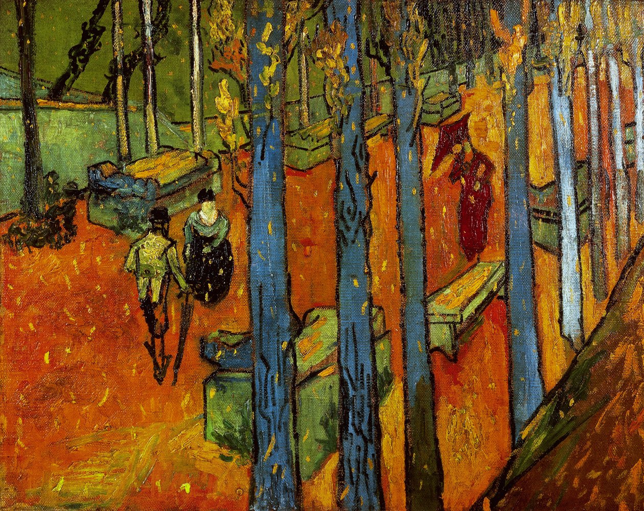 Falling leaves (Les Alyscamps) by Vincent van Gogh