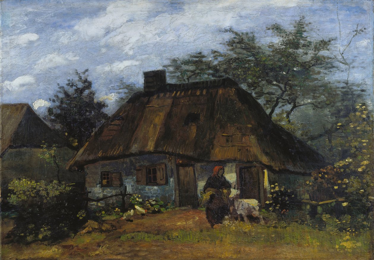 Farmhouse in Nuenen La Chaumière by Vincent van Gogh