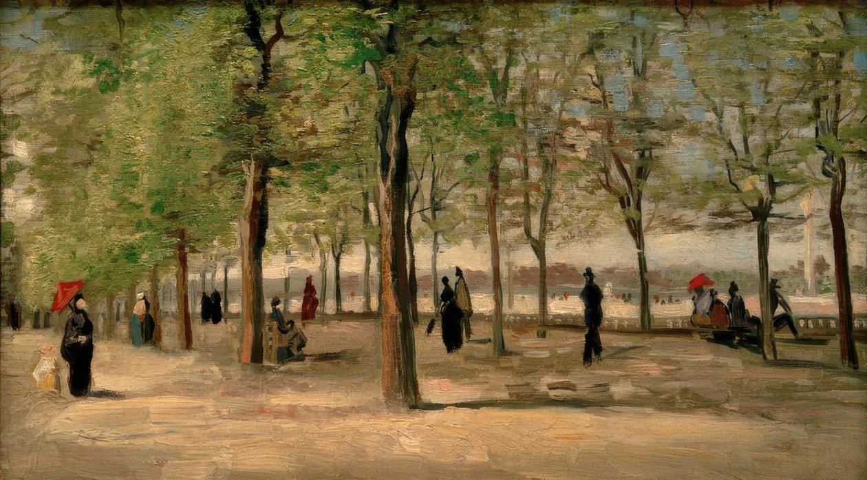 Promenade in the Luxembourg Garden by Vincent van Gogh