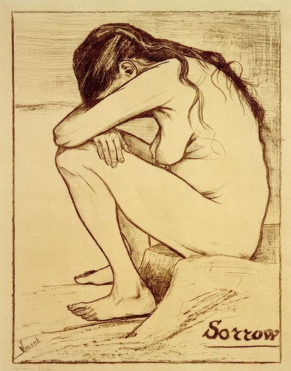 Sorrow by Vincent van Gogh