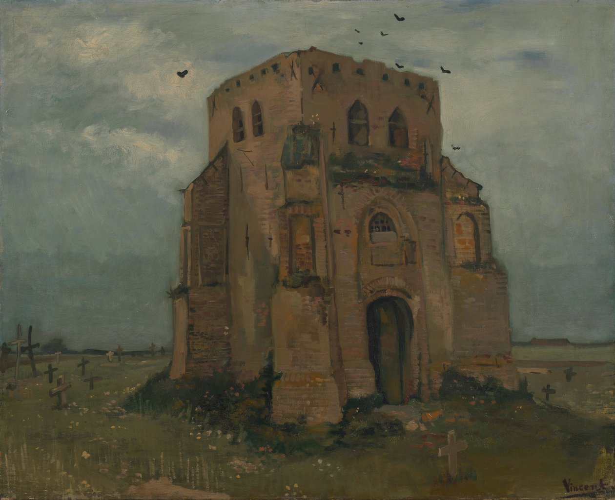 The Old Church Tower at Nuenen by Vincent van Gogh