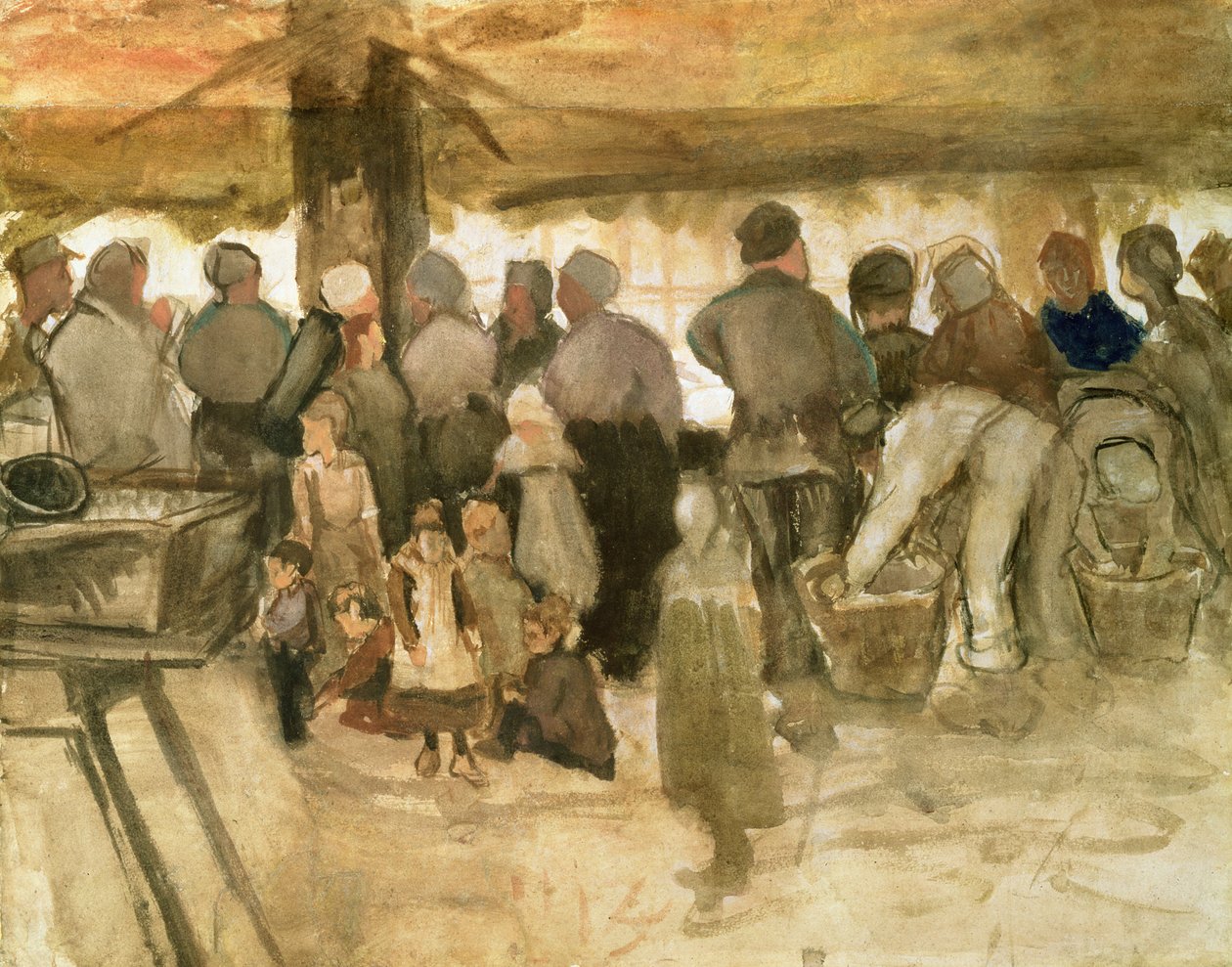 The Potato Market by Vincent van Gogh