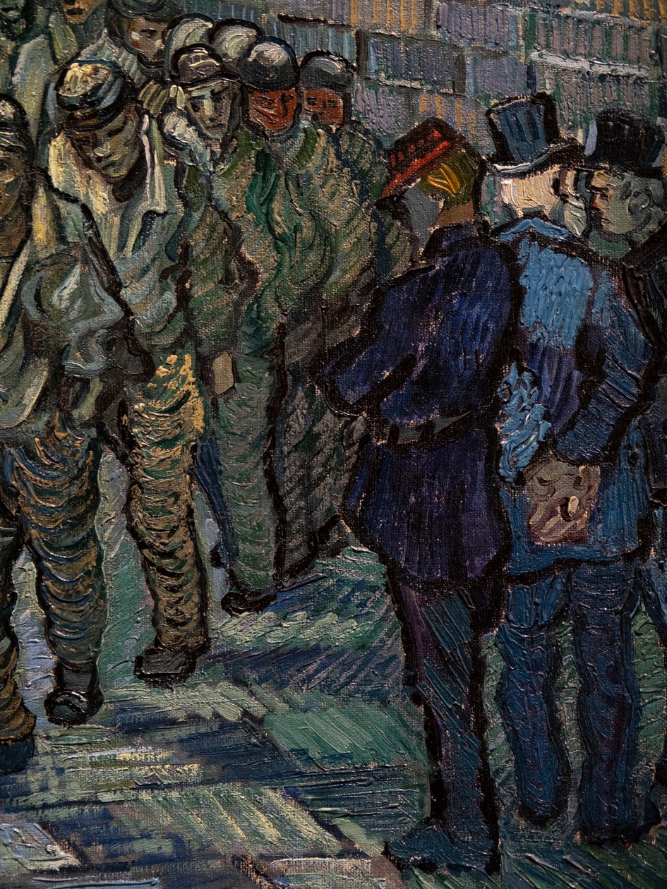 The Prison Courtyard (detail) by Vincent van Gogh