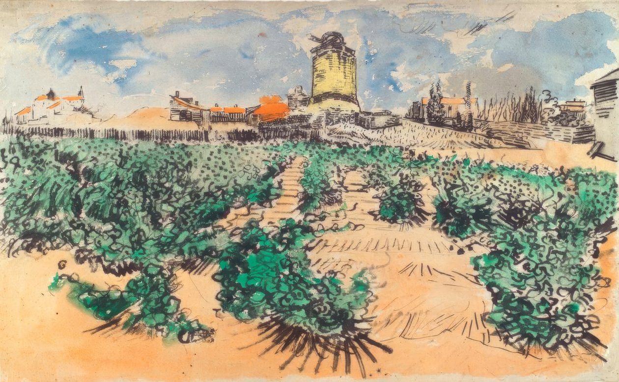 Van Gogh / Mill of A. Daudet Fontvieille by Vincent van Gogh