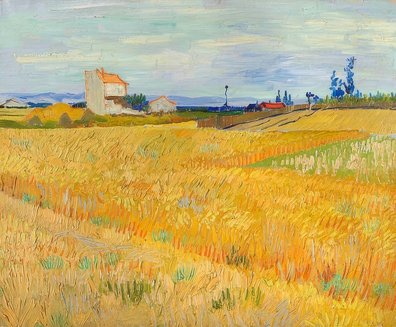 Wheat Field. 1888 by Vincent van Gogh