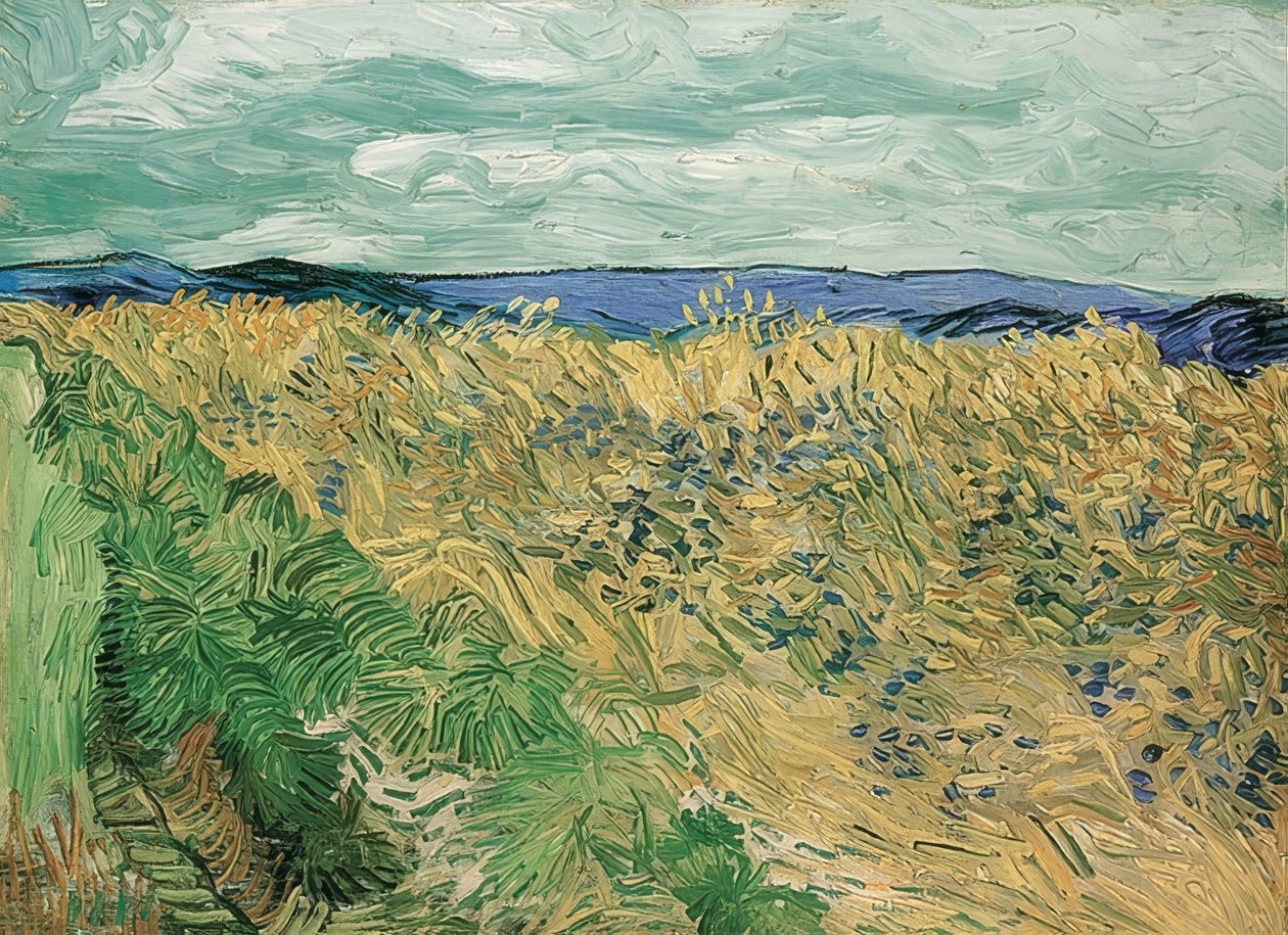 Wheat Field with Cornflowers, Auvers-sur-Oise. 1890 by Vincent van Gogh