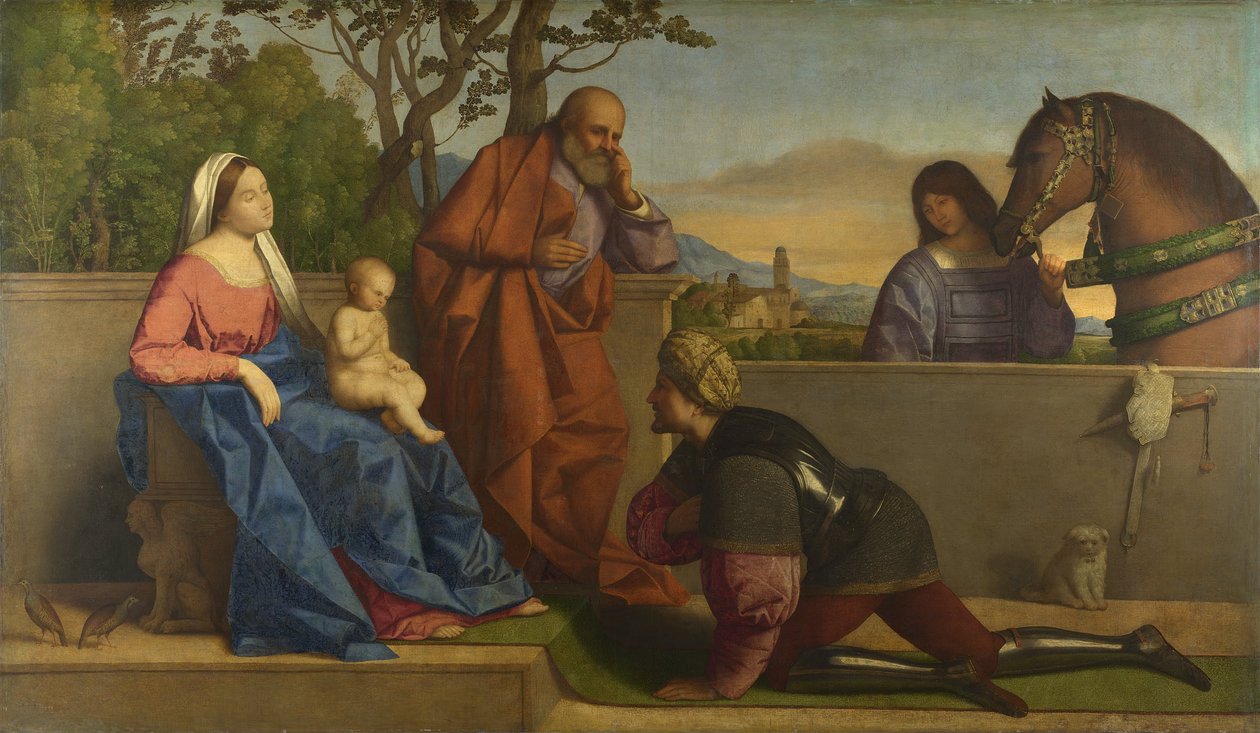 A Warrior Adoring the Infant Christ and the Virgin by Vincenzo di Biagio Catena