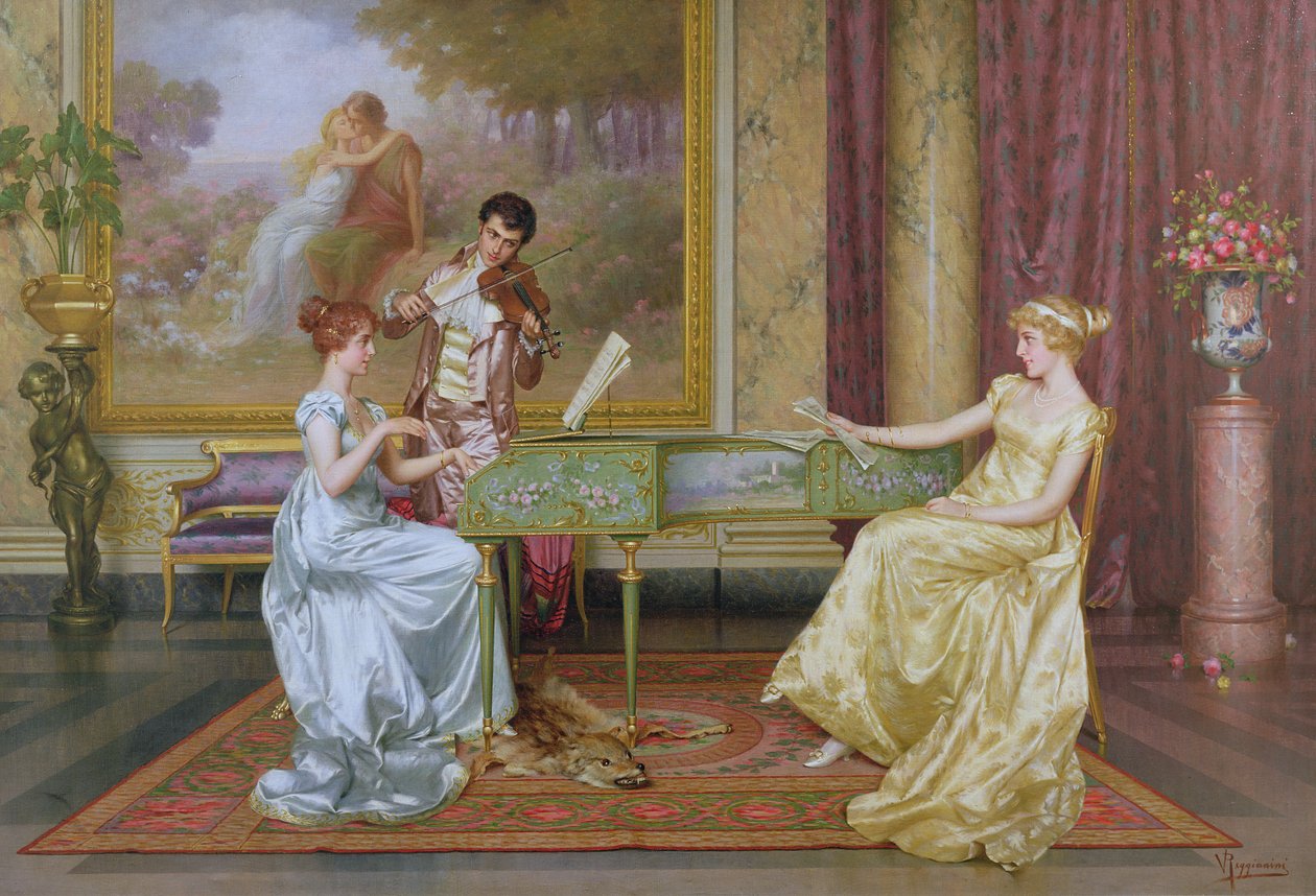 The Recital by Vittorio Reggianini