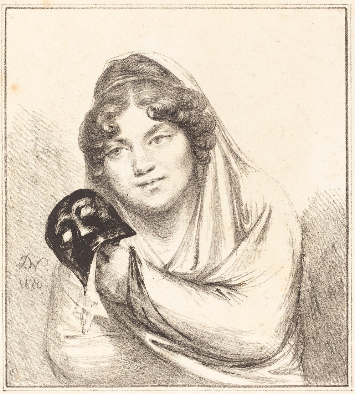 Girl with a Mask by Vivant Denon