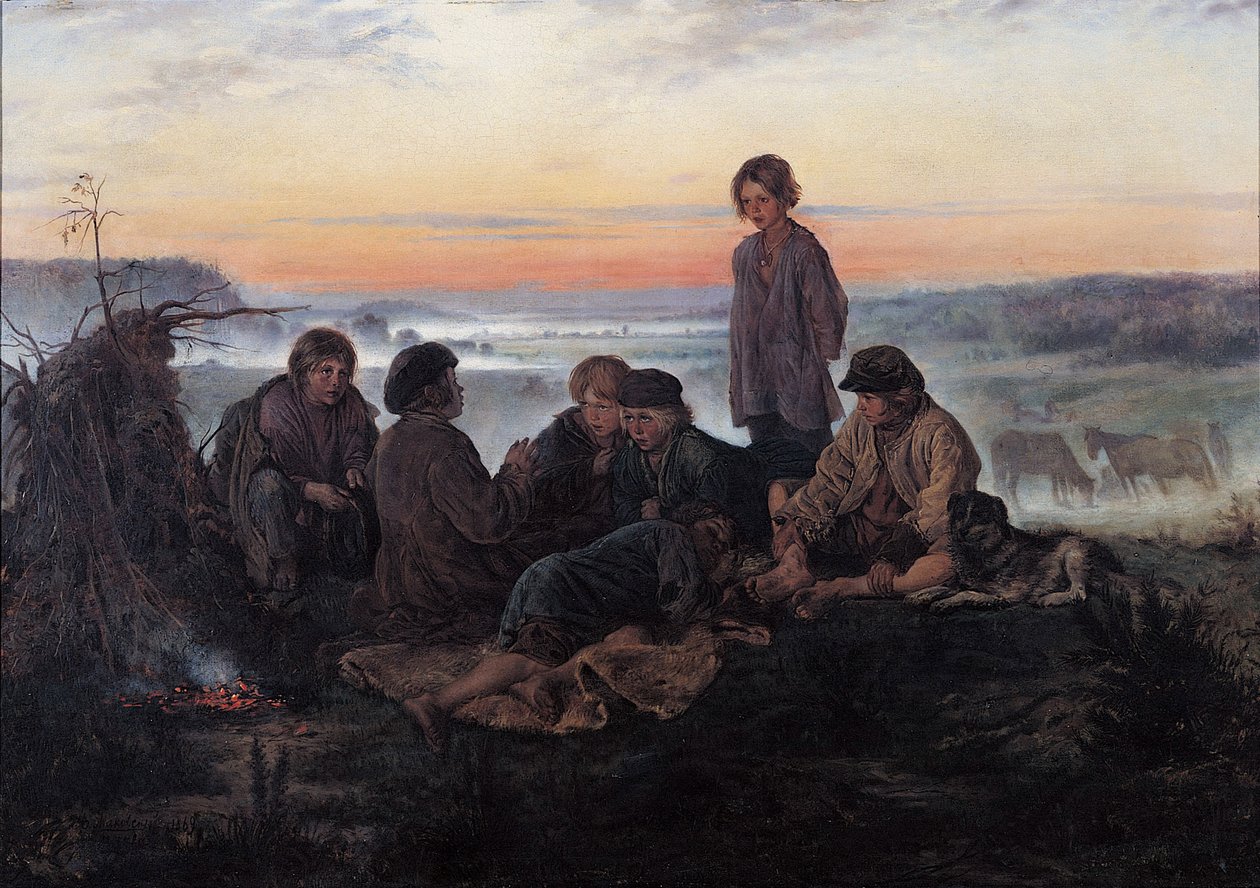 The Bezhin Lea by Vladimir Egorovic Makovsky