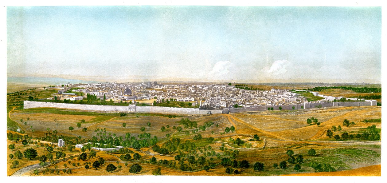 Panorama of Jerusalem by W. Dickens
