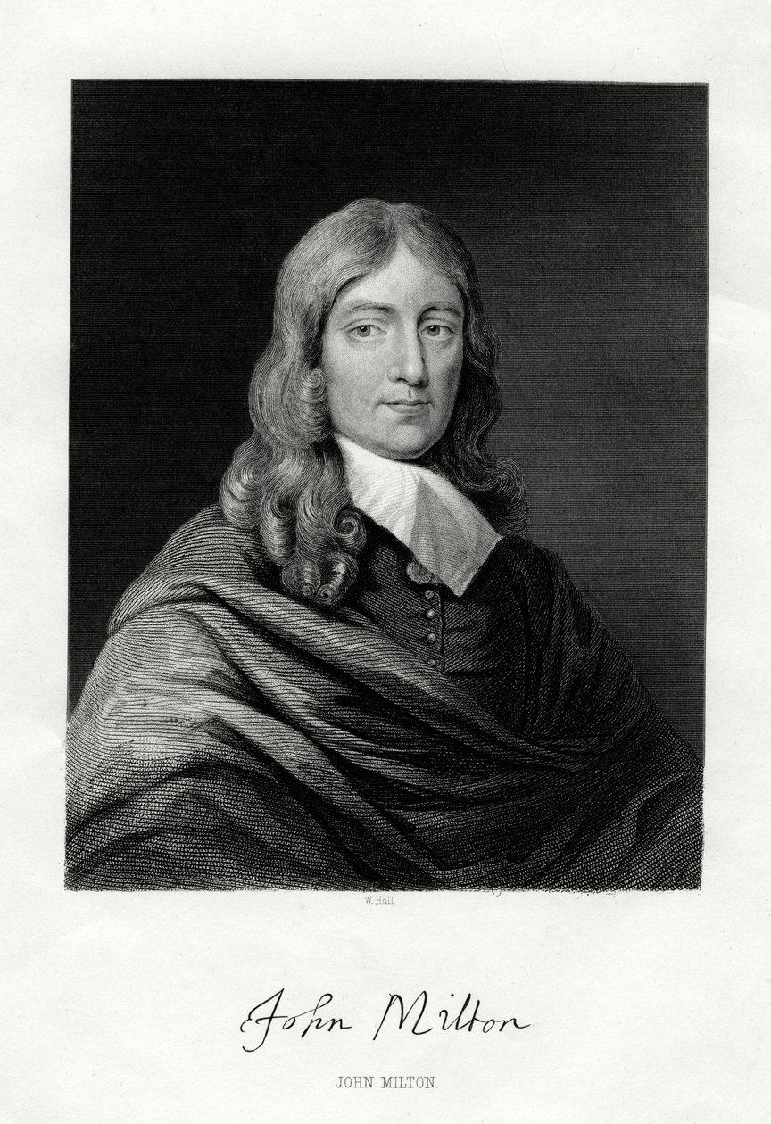 John Milton, English poet by W. Holl
