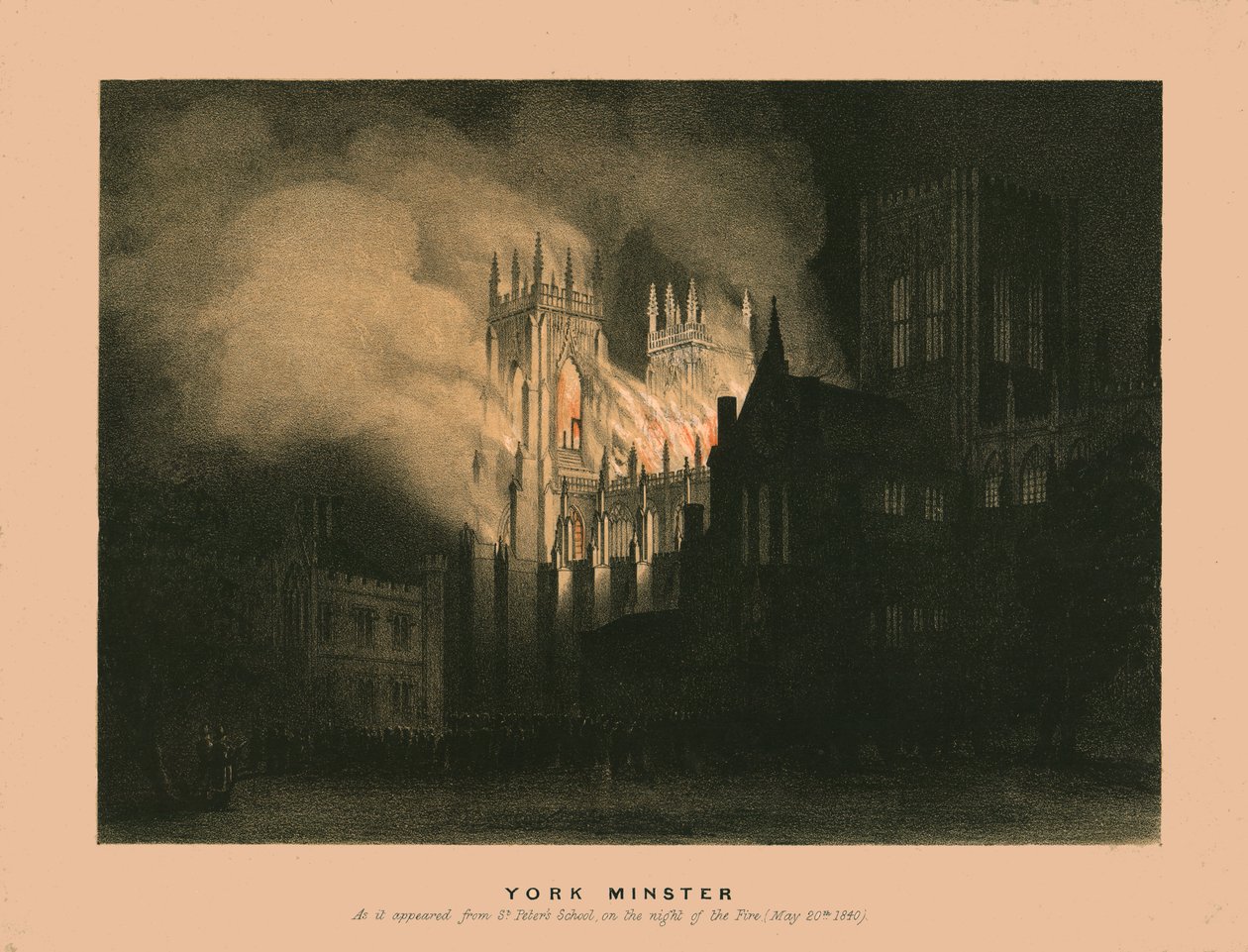 York Minster, 1840 by W Monkhouse
